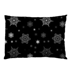 Christmas Snowflake Seamless Pattern With Tiled Falling Snow Pillow Case (two Sides) by Uceng