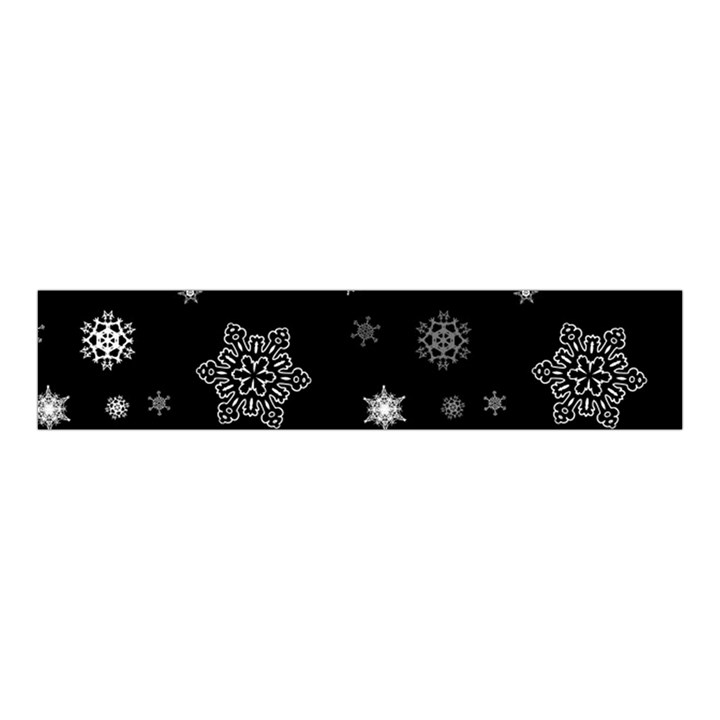 Christmas Snowflake Seamless Pattern With Tiled Falling Snow Velvet Scrunchie