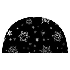 Christmas Snowflake Seamless Pattern With Tiled Falling Snow Anti Scalding Pot Cap by Uceng