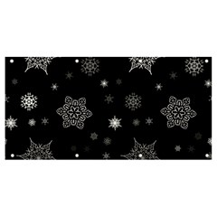 Christmas Snowflake Seamless Pattern With Tiled Falling Snow Banner And Sign 8  X 4  by Uceng