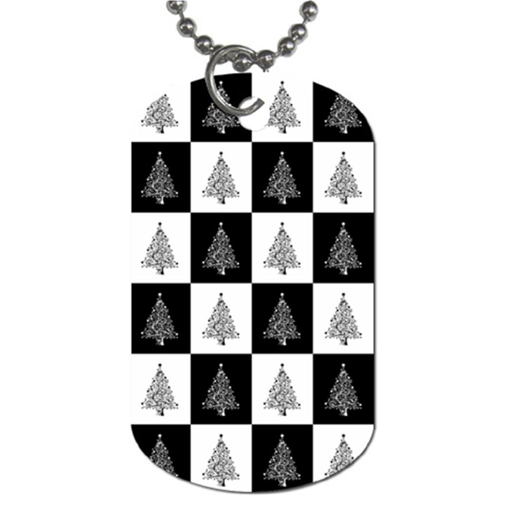 Christmas Tree Xmas Tree Dog Tag (Two Sides)