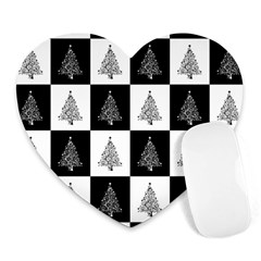 Christmas Tree Xmas Tree Heart Mousepad by Uceng