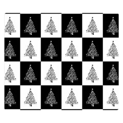 Christmas Tree Xmas Tree Flano Blanket (small) by Uceng