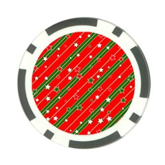 Christmas Paper Star Texture Poker Chip Card Guard (10 Pack) by Uceng