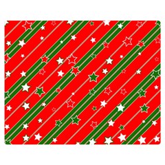 Christmas Paper Star Texture Double Sided Flano Blanket (medium) by Uceng