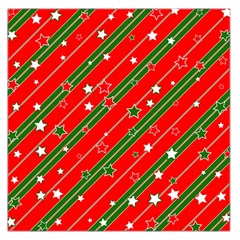 Christmas Paper Star Texture Square Satin Scarf (36  X 36 ) by Uceng