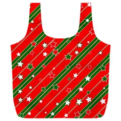 Christmas Paper Star Texture Full Print Recycle Bag (xxxl) by Uceng