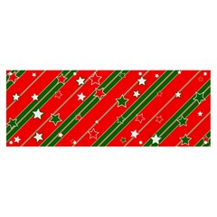 Christmas Paper Star Texture Banner And Sign 8  X 3  by Uceng