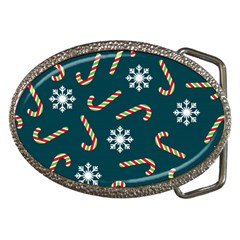 Christmas Seamless Pattern With Candies Snowflakes Belt Buckles by Uceng