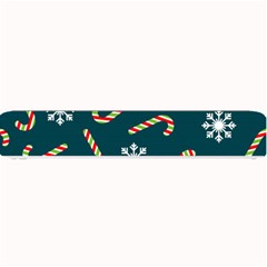 Christmas Seamless Pattern With Candies Snowflakes Small Bar Mat by Uceng