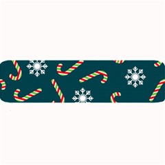 Christmas Seamless Pattern With Candies Snowflakes Large Bar Mat by Uceng