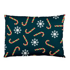 Christmas Seamless Pattern With Candies Snowflakes Pillow Case (two Sides) by Uceng