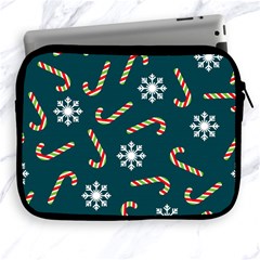 Christmas Seamless Pattern With Candies Snowflakes Apple Ipad 2/3/4 Zipper Cases by Uceng