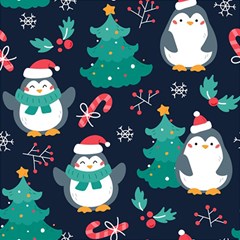 Colorful Funny Christmas Pattern Play Mat (rectangle) by Uceng