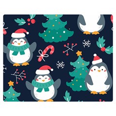 Colorful Funny Christmas Pattern Double Sided Flano Blanket (medium) by Uceng