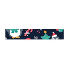 Colorful Funny Christmas Pattern Flano Scarf (mini) by Uceng