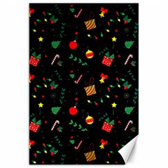 Christmas Pattern Texture Colorful Wallpaper Canvas 20  X 30  by Uceng