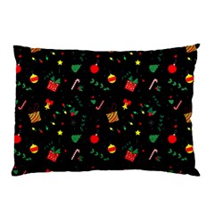 Christmas Pattern Texture Colorful Wallpaper Pillow Case by Uceng