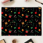 Christmas Pattern Texture Colorful Wallpaper Cosmetic Bag (XXXL) Back