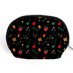 Christmas Pattern Texture Colorful Wallpaper Accessory Pouch (medium) by Uceng