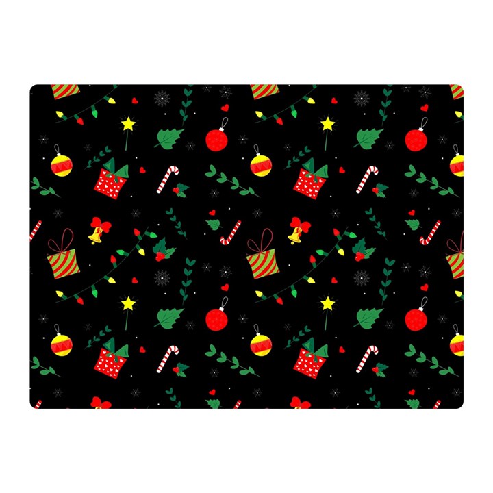 Christmas Pattern Texture Colorful Wallpaper Double Sided Flano Blanket (Mini)