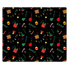 Christmas Pattern Texture Colorful Wallpaper Flano Blanket (small) by Uceng