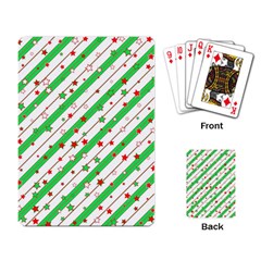 Christmas Paper Stars Pattern Texture Background Colorful Colors Seamless Playing Cards Single Design (rectangle) by Uceng