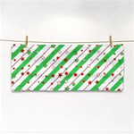 Christmas Paper Stars Pattern Texture Background Colorful Colors Seamless Hand Towel Front