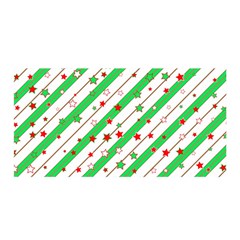 Christmas Paper Stars Pattern Texture Background Colorful Colors Seamless Satin Wrap 35  X 70  by Uceng