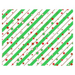 Christmas Paper Stars Pattern Texture Background Colorful Colors Seamless Flano Blanket (medium) by Uceng