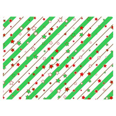 Christmas Paper Stars Pattern Texture Background Colorful Colors Seamless Flano Blanket (extra Small) by Uceng