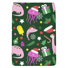 Dinosaur Colorful Funny Christmas Pattern Removable Flap Cover (l) by Uceng