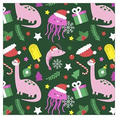 Dinosaur Colorful Funny Christmas Pattern Lightweight Scarf  by Uceng