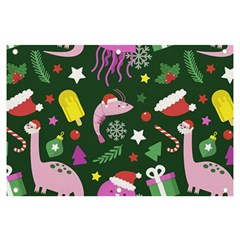 Dinosaur Colorful Funny Christmas Pattern Banner And Sign 6  X 4  by Uceng