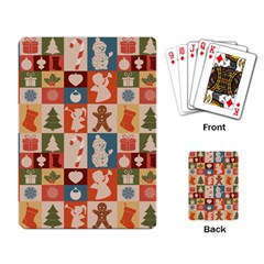 Cute Christmas Seamless Pattern Vector  - Playing Cards Single Design (rectangle) by Uceng