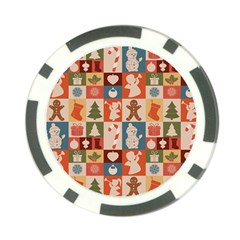 Cute Christmas Seamless Pattern Vector  - Poker Chip Card Guard by Uceng