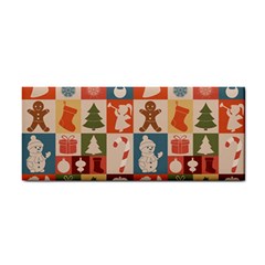 Cute Christmas Seamless Pattern Vector  - Hand Towel by Uceng