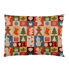 Cute Christmas Seamless Pattern Vector  - Pillow Case by Uceng