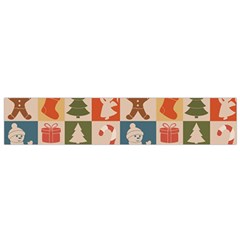 Cute Christmas Seamless Pattern Vector  - Small Flano Scarf by Uceng