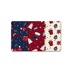 Flat Design Christmas Pattern Collection Art Magnet (name Card)