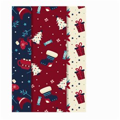 Flat Design Christmas Pattern Collection Art Large Garden Flag (two Sides) by Uceng