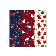 Flat Design Christmas Pattern Collection Art Satin Bandana Scarf 22  X 22  by Uceng