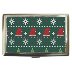 Beautiful Knitted Christmas Pattern Cigarette Money Case by Uceng