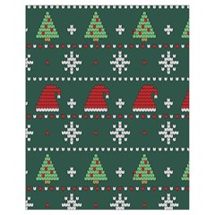 Beautiful Knitted Christmas Pattern Drawstring Bag (small)