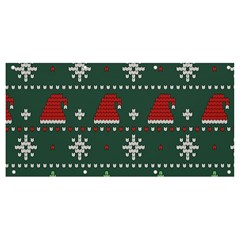 Beautiful Knitted Christmas Pattern Banner And Sign 8  X 4  by Uceng