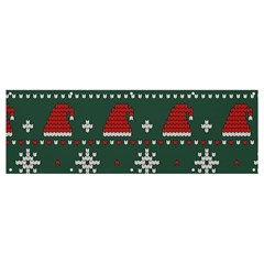 Beautiful Knitted Christmas Pattern Banner And Sign 12  X 4  by Uceng