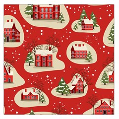 Christmas New Year Seamless Pattern Square Satin Scarf (36  X 36 ) by Uceng