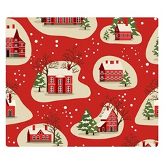 Christmas New Year Seamless Pattern Flano Blanket (small)