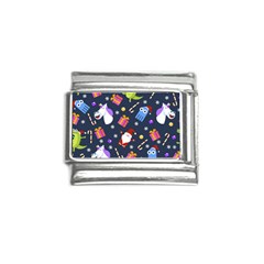 Colorful Funny Christmas Pattern Italian Charm (9mm)