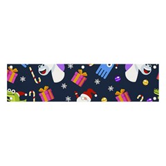 Colorful Funny Christmas Pattern Banner And Sign 4  X 1  by Uceng